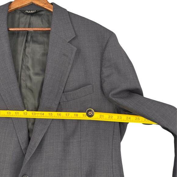 Jos‎ A Bank Blue 2 Button Notched Lapel Wool Classic Blazer Jacket Size 46L - Picture 7 of 11